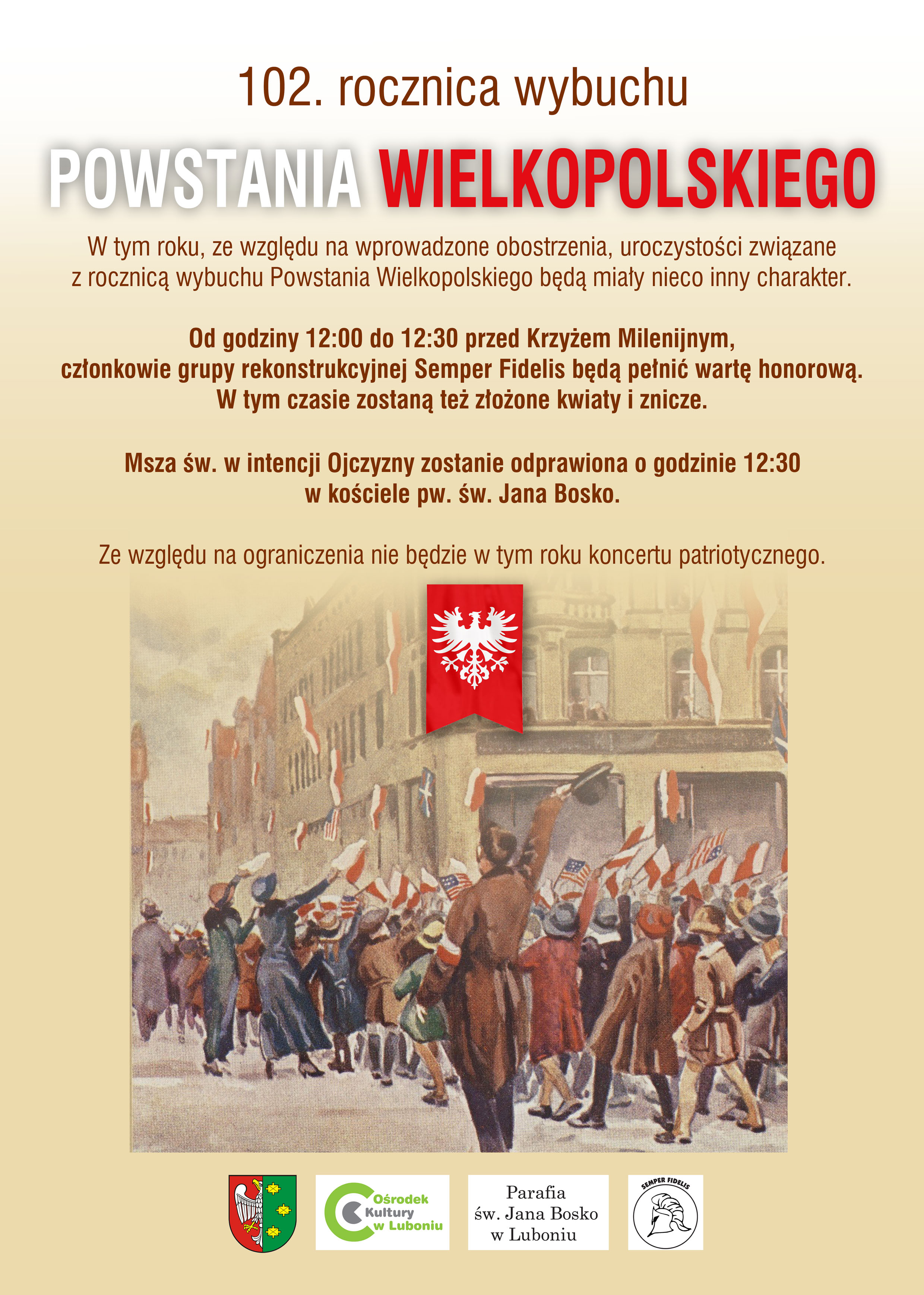 Obchody 102. rocznicy wybuchu Powstania Wielkopolskiego