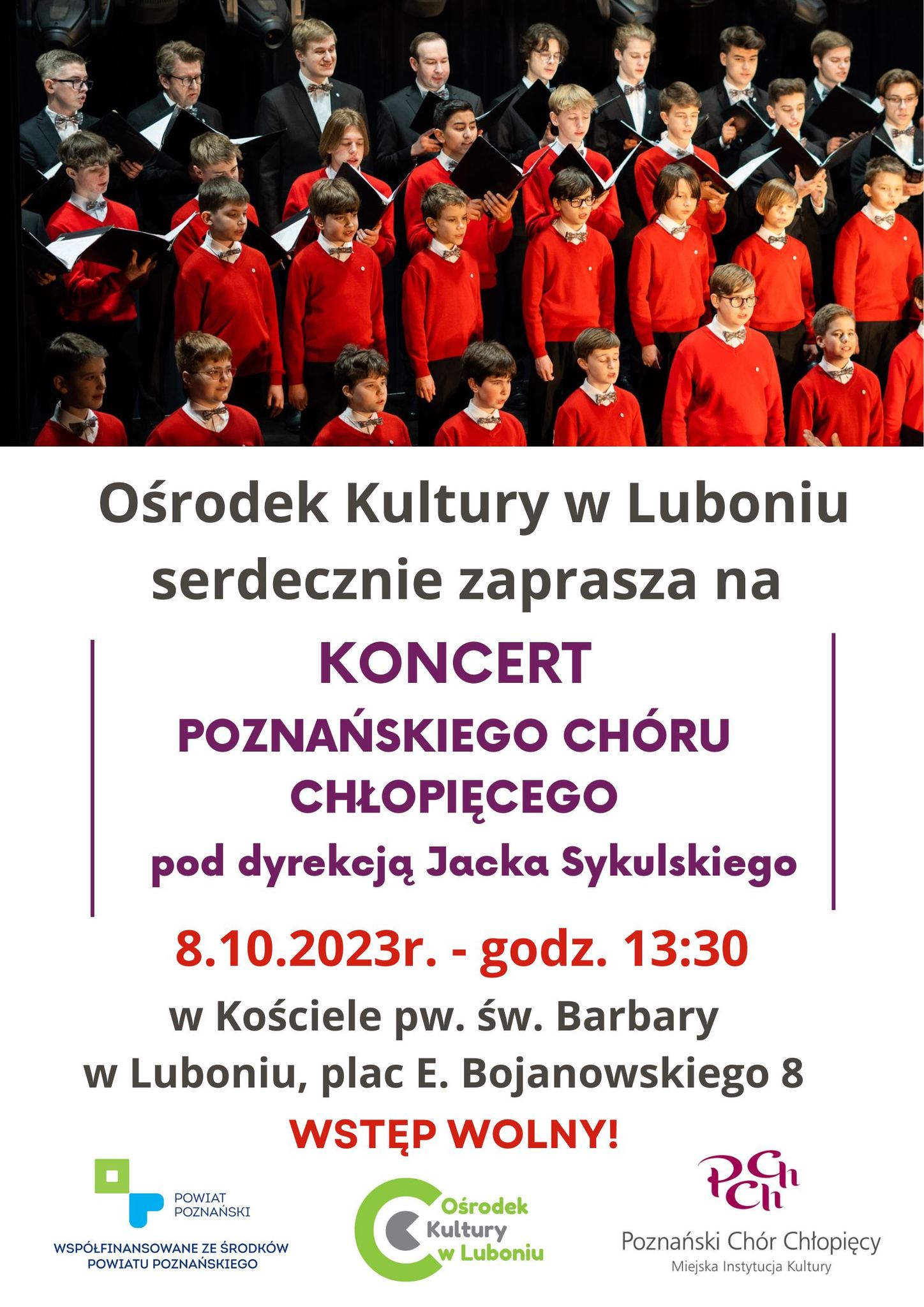 Koncert Poznańskiego Chóru Chłopięcego